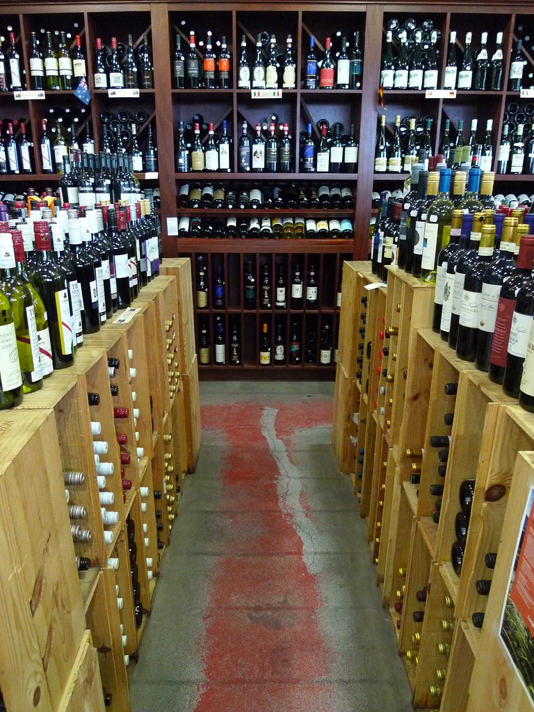 Pasillo de botellas